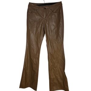 NWT wild fable - Women's Size 4 - Low Rise-Flare Brown Faux Leather Pants